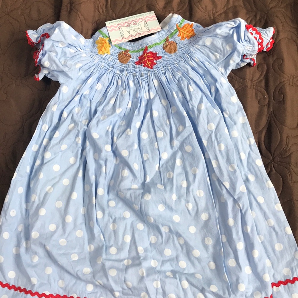 NWT nola smocked fall dress 18 month